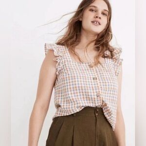 Madewell Gingham Top